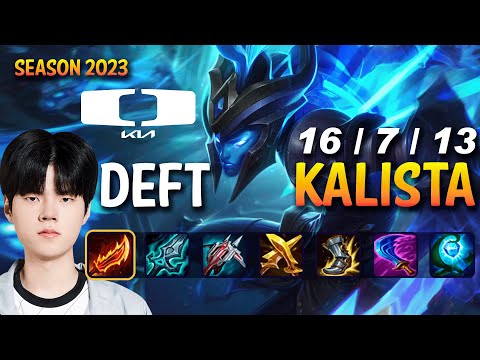 DK Deft KALISTA vs EZREAL ADC - Patch 13.22 KR Ranked