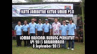 preview picture of video 'Sambutan konkurs perkutut Banjarmasin 8-9-2013'