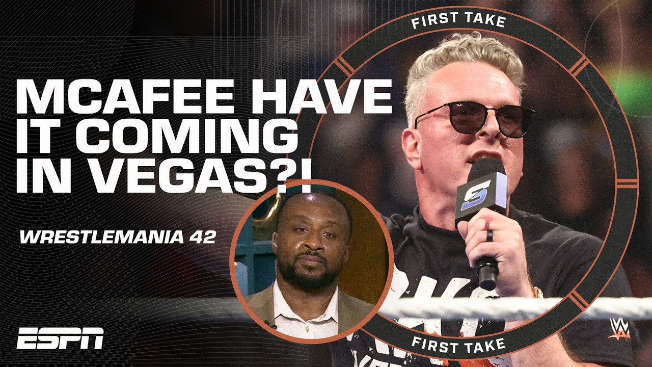 Is someone going to get their HANDS ON PAT MCAFEE at WrestleMania 42? 😳 | First Take