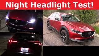 2024 Mazda CX-30 Headlight Test and Night Drive