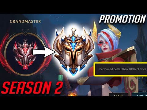 WILD RIFT CHALLENGER PROMOTION SEASON 2 - FIORA PRO PLAYER Gameplay