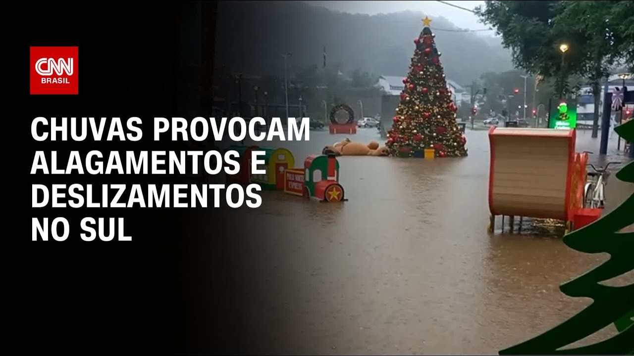 Chuvas provocam alagamentos e deslizamentos no Sul | CNN PRIME TIME
