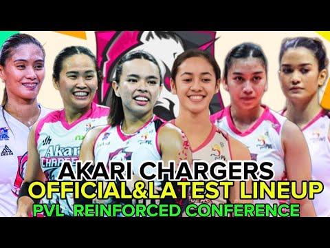 AKARI CHARGERS OFFICIAL AND LATEST LINEUP | PVL REINFORCED CONFEFENCE 2025