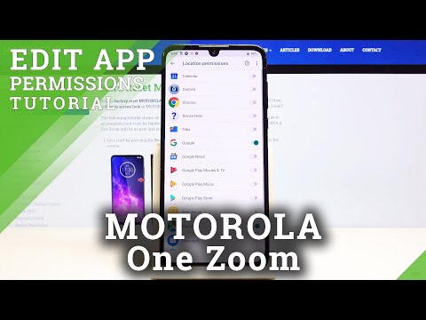 How to Add App Permissions in MOTOROLA One Zoom – Change App Permissions