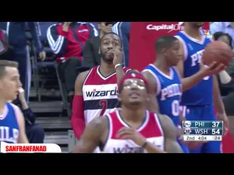 John Wall vs 76ers (2016/02/05) - 18 Pts, 13 Rebs, 10 Assists!