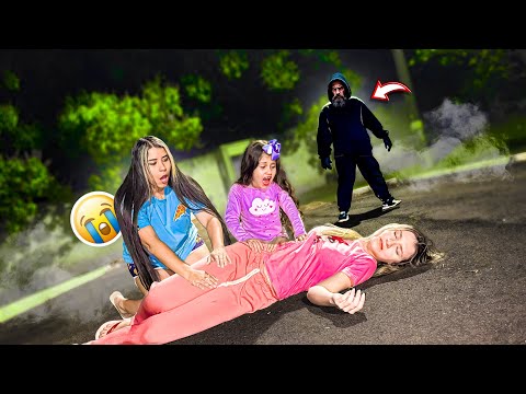 We found the production crew sleeping in the middle of the street! We helped them.