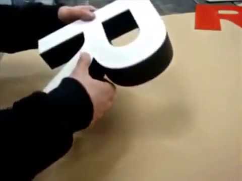 Изготовление пенопластовых объемных букв