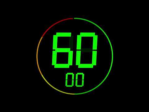 🇪🇳 [4K] Circle 1 min timer ( v 313 ) + music