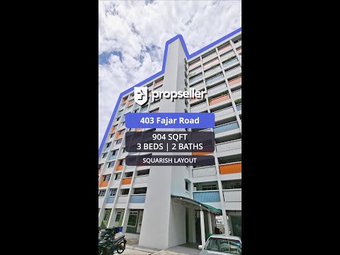 403 Fajar Road, 403 Fajar Road, 3 Bedrooms, 904 sqft, HDB Flat For Sale, by ADNIX LIU, 500174350 - PropertyGuru.com.sg