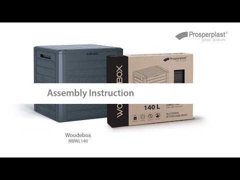 Миниатюра изображения товара Сундук уличный Prosperplast Woodebox MBWL190-S433 (антрацит)