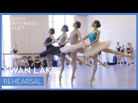 Swan Lake | Four Little Swans rehearsal | Pacific Northwest Ballet