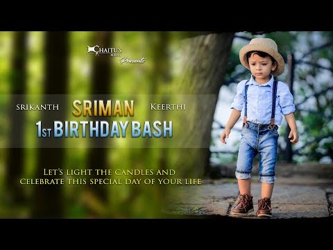 Sriman 2nd Birthday cinematic highlight video ||