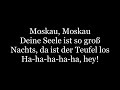 Dschinghis Khan - Moskau ( lyrics )