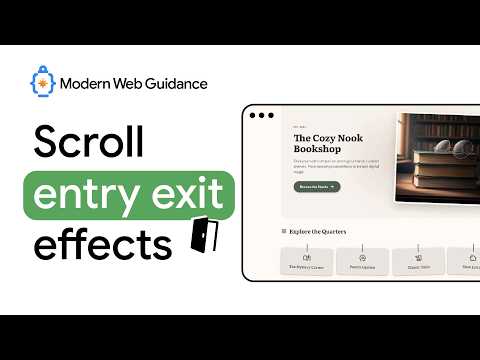 Modern Web Guidance for your AI workflow: Scroll-driven entry and exit effects