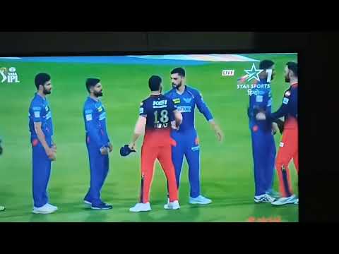 Virat vs Gautam fight today IPL match 2023 RCb vs Lsg #kingkohli