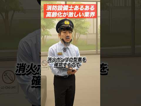 総合工学科 消防設備士の仕事あるある(66)高齢化が激しい業界 #shorts