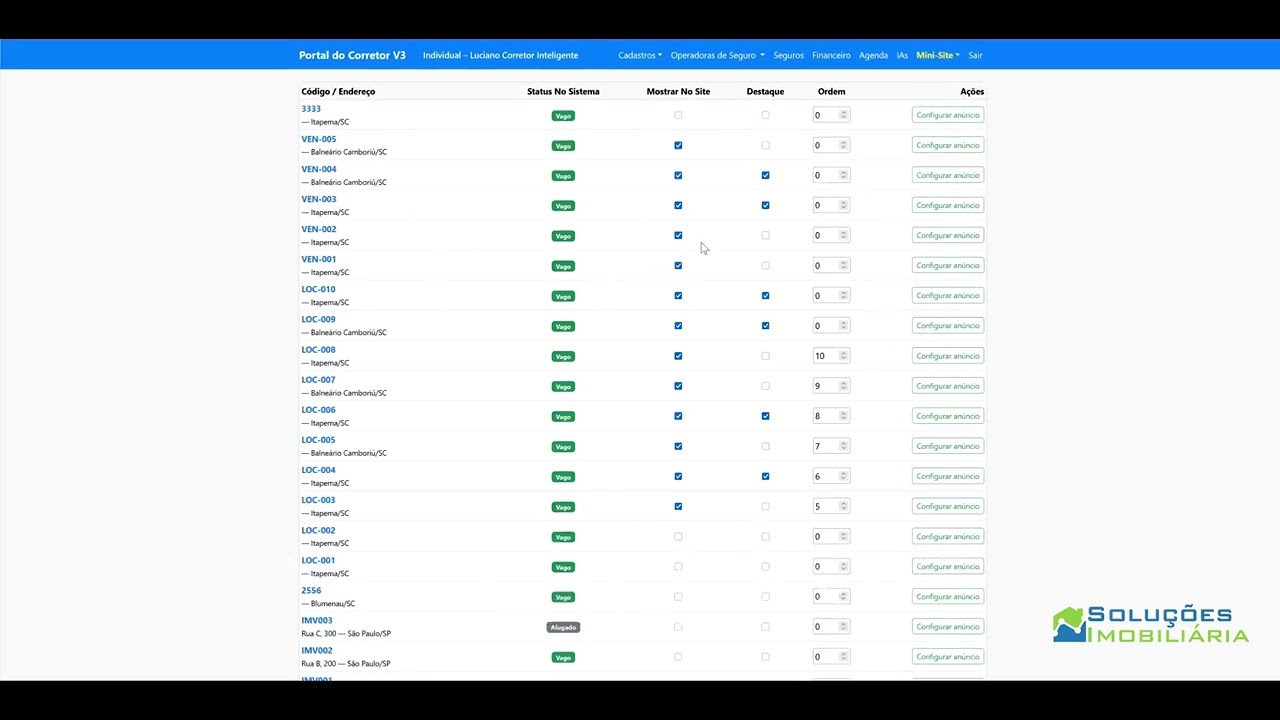 Vídeo Site Profissional