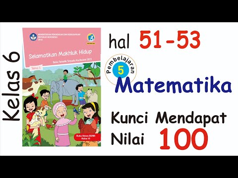 Kelas 6 Tema 1 Subtema 1 Hal 51 52 53 Matematika