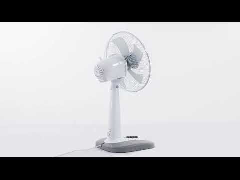 Vídeo de Arroyo Ventilador Sobremesa Silencioso Blanco y Gris Fabrilamp