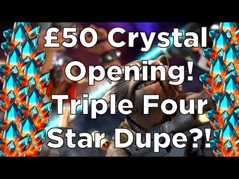 Triple Four Star Dupe?! - £50 Premium Hero Crystal Opening! - Marvel Contest of Champions
