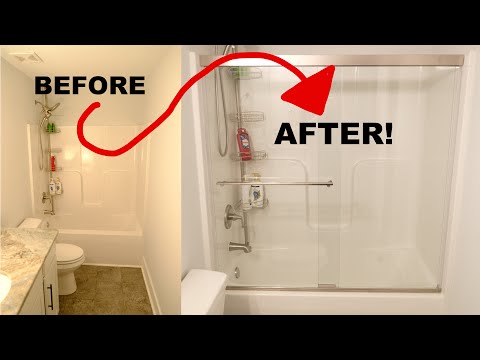 How to Install Glass Doors on a Bathtub.