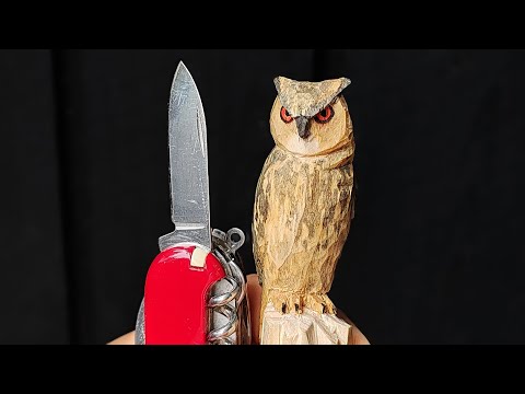 Whittle a Simple 1x1 Owl | Step-By-Step Beginner Tutorial