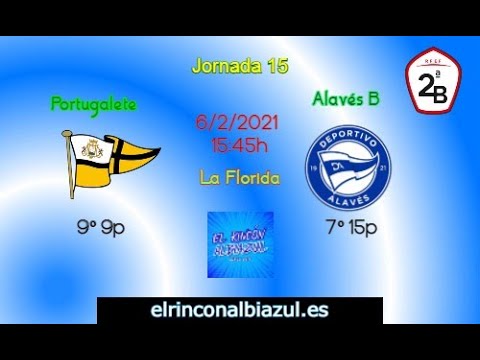 Highlights Portugalete - Alavés B. Jornada 15. Segunda B