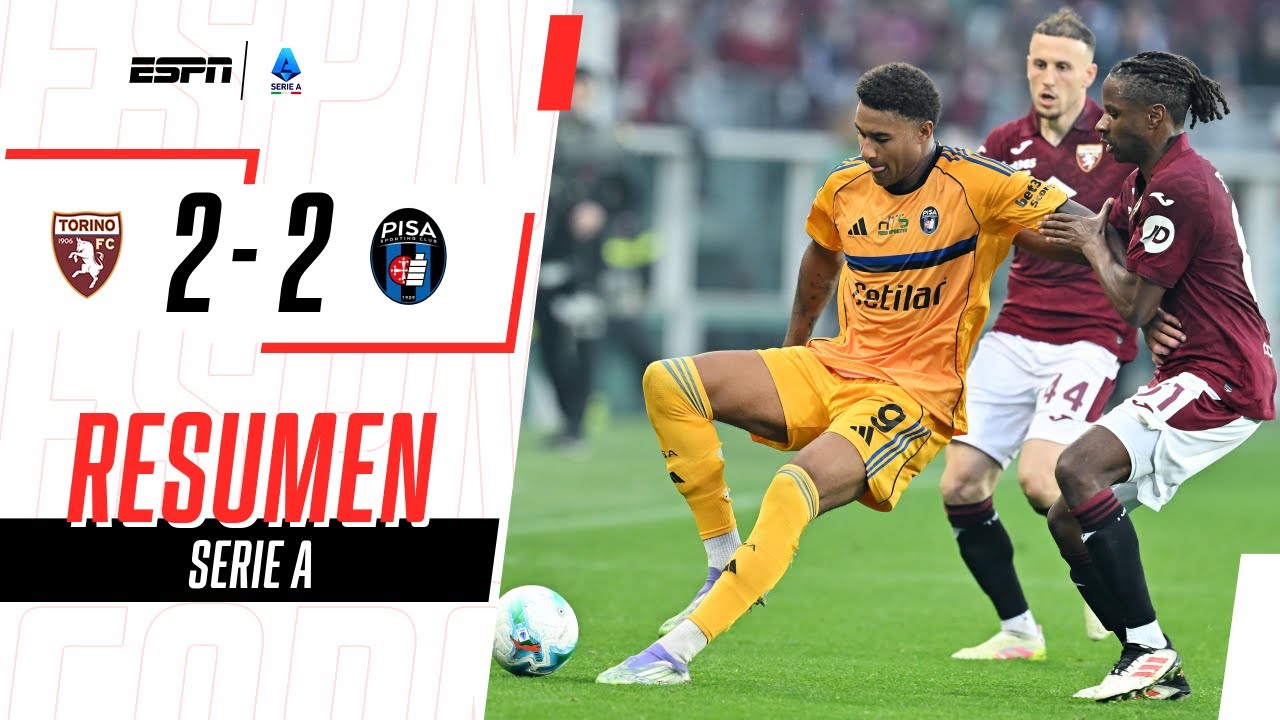 GOL DE GIO SIMEONE EN EMPATE DEL TORINO ANTE PISA EN LA SERIE A | Torino 2-2 Pisa | RESUMEN