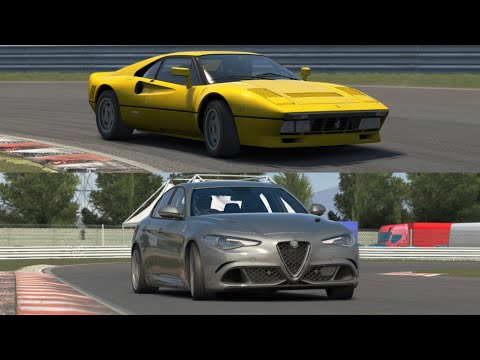 Assetto Corsa: Ferrari 288 GTO vs Alfa Romeo Giulia Quadrifoglio