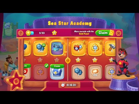 @Fishdom Win Strikes Level 11078 - 11081. Sea 🌟 Academy Level 15 🔓