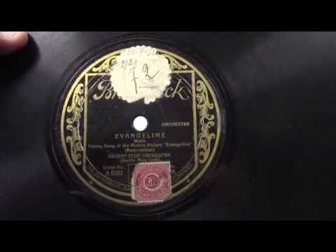 Regent club orchestra: Evangeline. (1929).