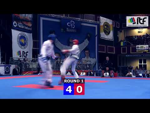 ITF WCH2017 IRELAND - Final Sparring Senior Male  -78kg
