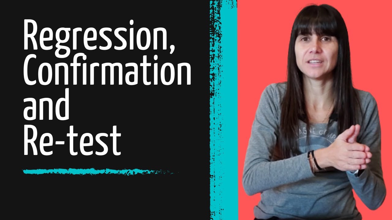 Regression testing, Confirmation testing and Re-test