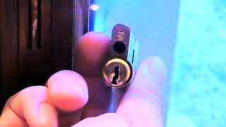 How to drill door lock cylinder - open locked door