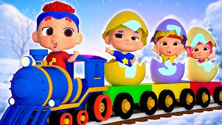 Winter Surprise Eggs with Baby DB | D Billions Kids Songs
