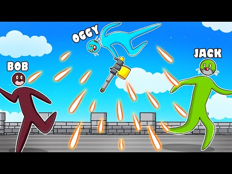 SUPER SMASH OGGY USES OVERPOWERED FLYING MINIGUN TO WIN To JACK