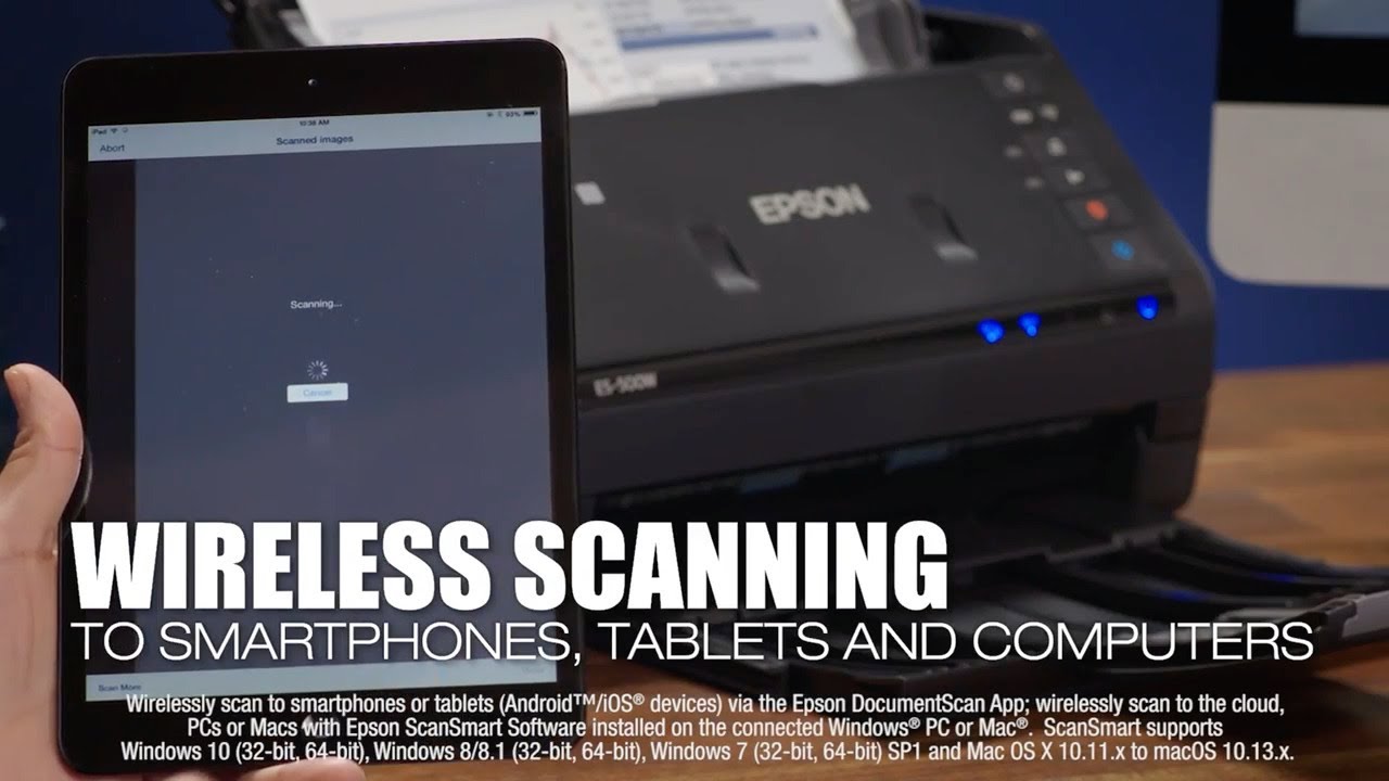 WorkForce ES-500W II Duplex Desktop Document Scanner | Get organized fast