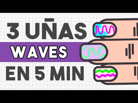 ¡3 IDEAS FACILES! · Como hacer UÑAS de ONDAS  💅🏼 Uñas Cortas
