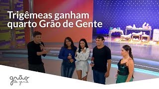 TRIGÊMEAS GANHAM QUARTO DOS SONHOS NA HORA DO FARO | GRÃO DE GENTE