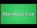 Mendoza line Meaning