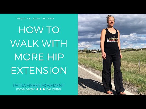 Meilleure marche : extension de la hanche et poussée postérieure