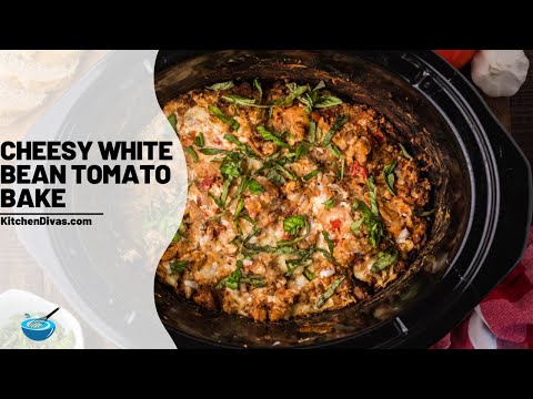 Cheesy White Bean Tomato Bake