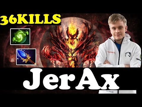 JerAx 7000MMR Plays Shadow Fiend WITH Refresher And Aghanim's Scepter = 36 KILLS - Dota 2