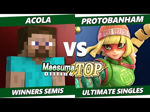 MaesumaTOP#9 Winners Semis - Acola (Steve) Vs. ProtoBanham (Lucina, Min Min) SSBU Ultimate