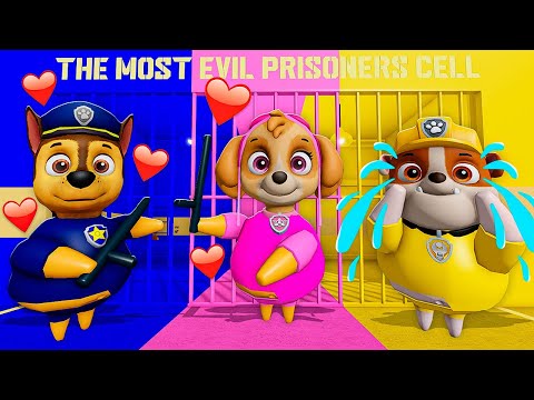 BABY PAW PATROL BARRY FALL IN LOVE WITH BABY SKYE BARRY Roblox Prison Obby #roblox #obby