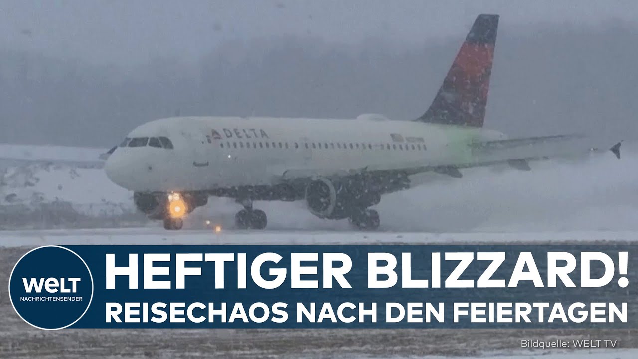 BLIZZARD IN DEN USA: Heftiger Schneesturm legt Nordosten der USA lahm – Über 1.500 Flüge gestrichen!