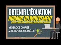 Equation Horaire D Un Objet En Chute Libre Non Verticale Avec Vitesse Initiale Exercice Corrigé