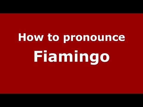 How to pronounce Fiamingo (Italian/Italy)  - PronounceNames.com