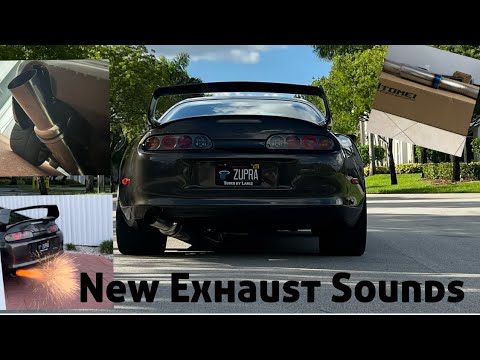 Insane 6 speed Supra sounds with new Tomei exhaust *Revs/Fly bys/2step*