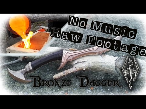 "No Music" Casting a Bronze Dagger From The Game Skyrim (Daedric Dagger) Start to Finish